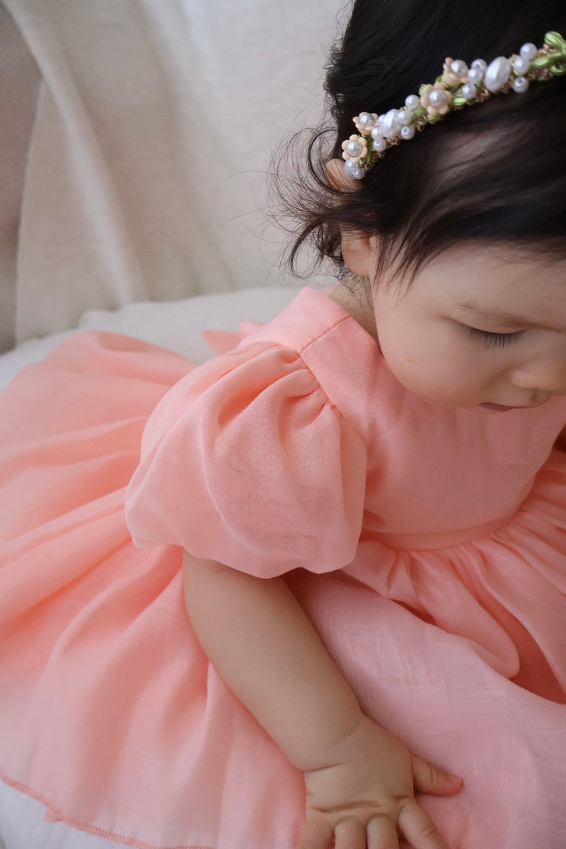 strapless open back dress 1st Birthday Party Baby Dress Summer Princess One Year Baby Girls Dres