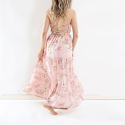 Savannah Girls Light Pink Maxi Dress - A Little Lacey