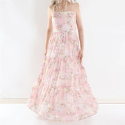 Savannah Girls Light Pink Maxi Dress - A Little Lacey