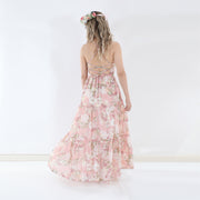 Savannah Girls Light Pink Maxi Dress - A Little Lacey