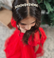 Alice Girls Gold Headband - A Little Lacey