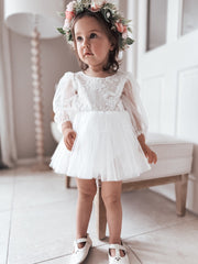 Alyssa White Baby Dress Size 00 - A Little Lacey