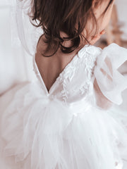 Alyssa White Baby Dress - A Little Lacey