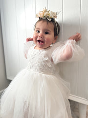 Alyssa White Baby Dress - A Little Lacey