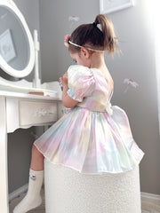 Anastasia Girls Rainbow Organza Dress - A Little Lacey
