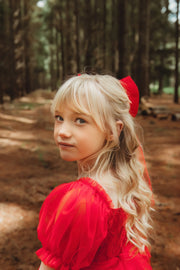 Annabella Red Girls Christmas Dress - SIZE 5 & 7 - A Little Lacey