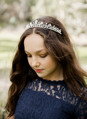 Silver Princess Girls Tiara - A Little Lacey