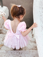 Arabella Pink Girls Baby Dress - A Little Lacey