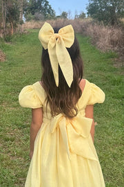 Yellow Elegance Sailor Bow - A Little Lacey