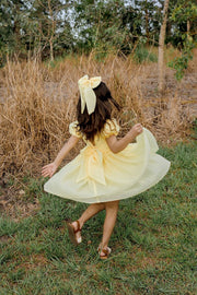 Yellow Elegance Sailor Bow - A Little Lacey