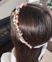 Aurora Girls Pearl Flower Headband - A Little Lacey