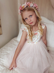 Audrey Rose Girls Tulle Dress - Light Pink - A Little Lacey