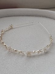 Billie Girls Gold Floral Headband - A Little Lacey