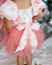 Blossom Puff Sleeve Girls Baby Romper - A Little Lacey