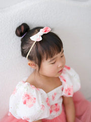 Blossom Puff Sleeve Girls Baby Romper - A Little Lacey