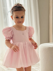 Blush Bloom Girls Silver Necklace - A Little Lacey