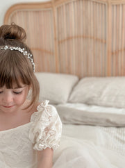 Vivienne Pearl & Crystal Headpiece - A Little Lacey