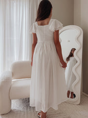 Catalina Frill Sleeve Chiffon Dress - A Little Lacey