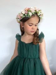 Chloe Green Flutter Sleeve Dress - A Little Lacey