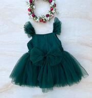 Chloe Green Flutter Sleeve Romper - A Little Lacey