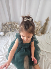 Chloe Green Flutter Sleeve Dress - A Little Lacey