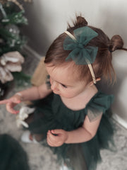 Chloe Green Flutter Sleeve Romper - A Little Lacey