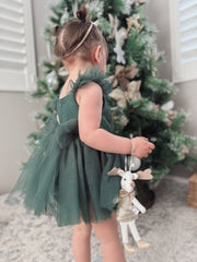 Green Tulle Bow - A Little Lacey
