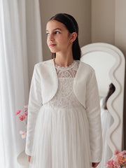 Cianna Long Sleeve White Jacket - A Little Lacey