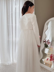 Cianna Long Sleeve White Jacket - A Little Lacey