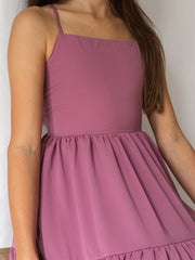 Clara Chiffon Girls Maxi Dress Mauve - A Little Lacey