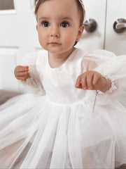 Clementine Girls White Dress - A Little Lacey