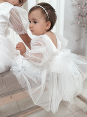 Clementine Girls White Dress - A Little Lacey