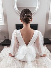 Clementine Girls White Dress - A Little Lacey