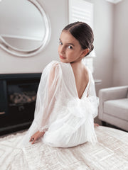 Clementine Girls White Dress - A Little Lacey