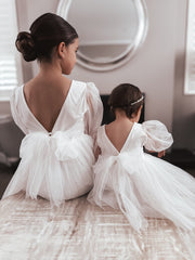 Clementine Girls White Dress - A Little Lacey