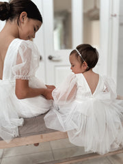 Clementine Girls White Dress - A Little Lacey