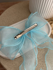 Curly Girls Aqua Blue Bow - A Little Lacey