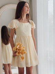 Calista Girls Lemon Mini Dress - A Little Lacey