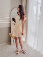 Calista Girls Lemon Mini Dress - A Little Lacey