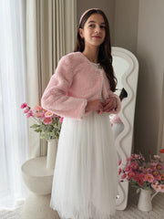 Celine Pink Fluffy Jacket - A Little Lacey
