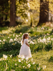 Clementine Girls Ivory Embroidered Dress - A Little Lacey
