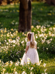 Clementine Girls Ivory Embroidered Dress - A Little Lacey