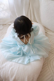 Delia Pale Blue Baby Dress - A Little Lacey