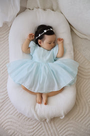 Delia Pale Blue Baby Dress - A Little Lacey