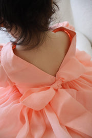 Delia Peach Baby Dress - A Little Lacey