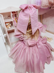 Delia Dusty Pink Baby Dress - A Little Lacey