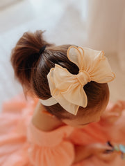 Champagne Baby Bow Headband - A Little Lacey