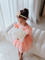 Champagne Baby Bow Headband - A Little Lacey