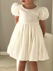 Delia Girls Ivory Dress - A Little Lacey