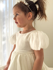 Delia Girls Ivory Dress - A Little Lacey